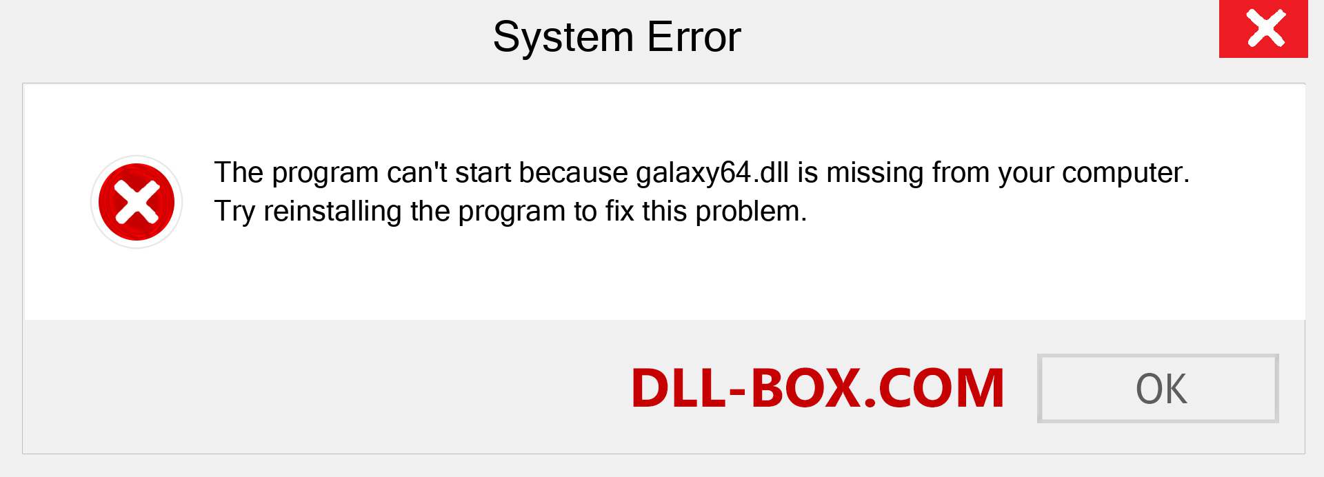  galaxy64.dll file is missing?. Download for Windows 7, 8, 10 - Fix  galaxy64 dll Missing Error on Windows, photos, images